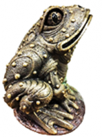 Фигура Лягушка-великан" Н-70см бронза с позолотой 101193